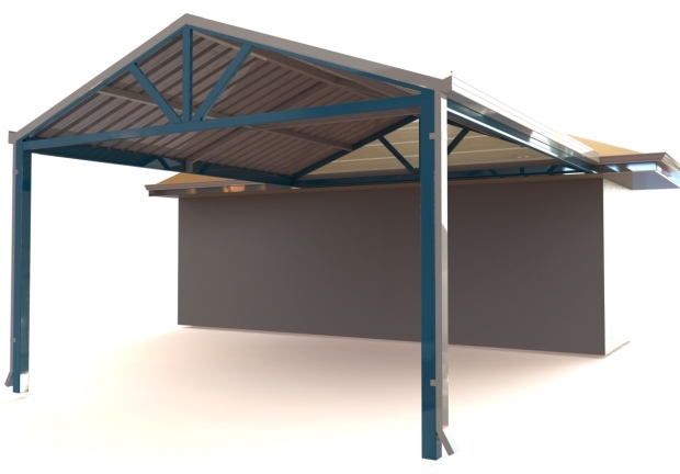 gable patio turned 90 degrees