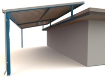 skillion flyover patio price